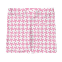 ELEVATED ESSENTIALS, THE PERFECT SPORT SHORTS PINK WHITE HOUNDSTOOTH