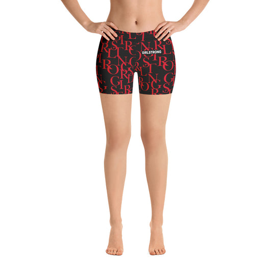 Trendy printed sporty shorts for active women-girlstronginc.com