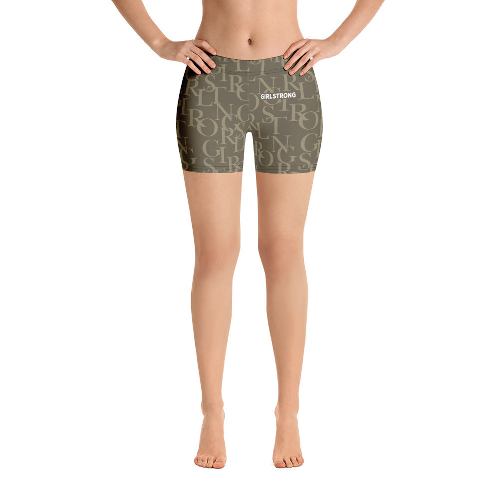 Fashionable patterned shorts for women's sport activities-girlstronginc.com