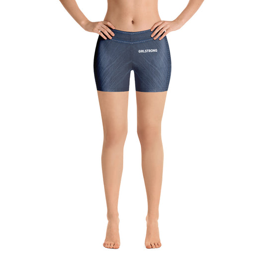 Fashionable and stylish blue denim shorts for women-girlstronginc.com