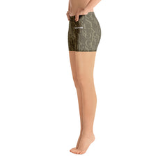 ELEVATED ESSENTIALS, THE PERFECT SPORT SHORTS ARMY GREEN GIRLSTRONG