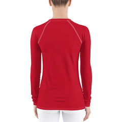 WATERSIDE UPF LONG SLEEVES RASH GUARD CHERRY RED