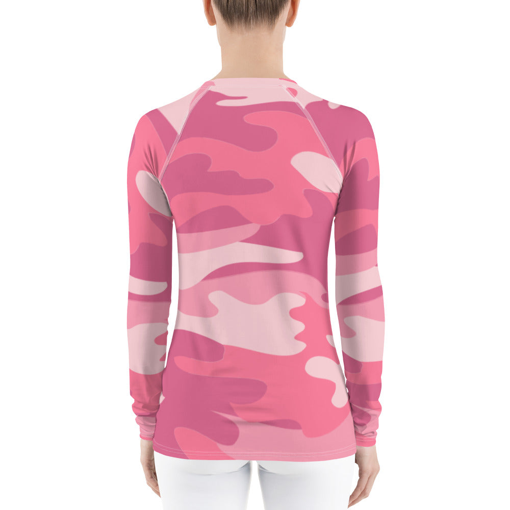 UPF 50 LONG SLEEVES RASHGUARD PINK CAMO