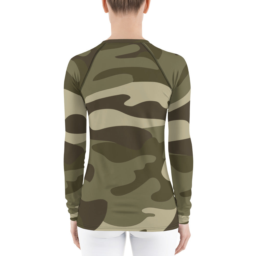 UPF 50 LONG SLEEVES RASHGUARD GREEN CAMO