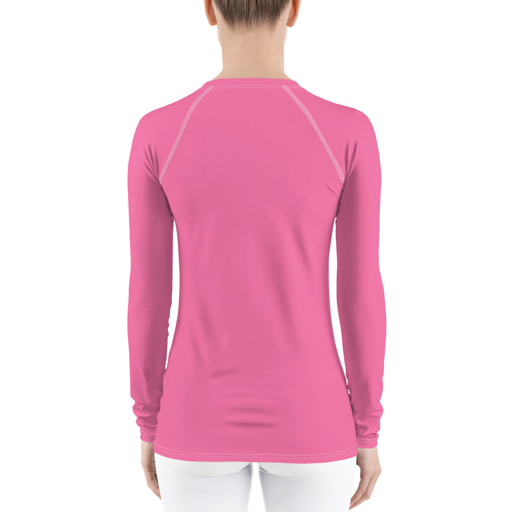 UPF 50 LONG SLEEVES RASHGUARD HOT PINK