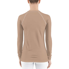 WATERSIDE UPF LONG SLEEVES RASH GUARD LIGHT TAN