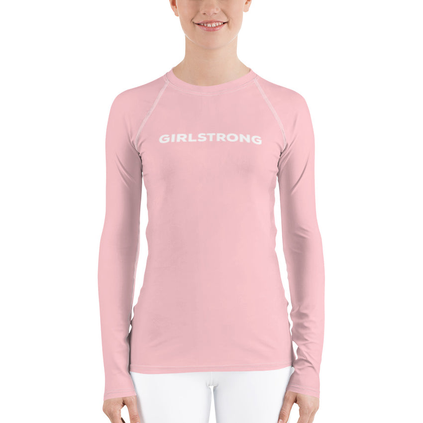 Comfortable and breathable women's long sleeve rash guard-girlstronginc.com