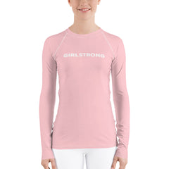 Comfortable and breathable women's long sleeve rash guard-girlstronginc.com