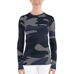 Lightweight camouflage long sleeves rash guard for water sports-girlstronginc.com