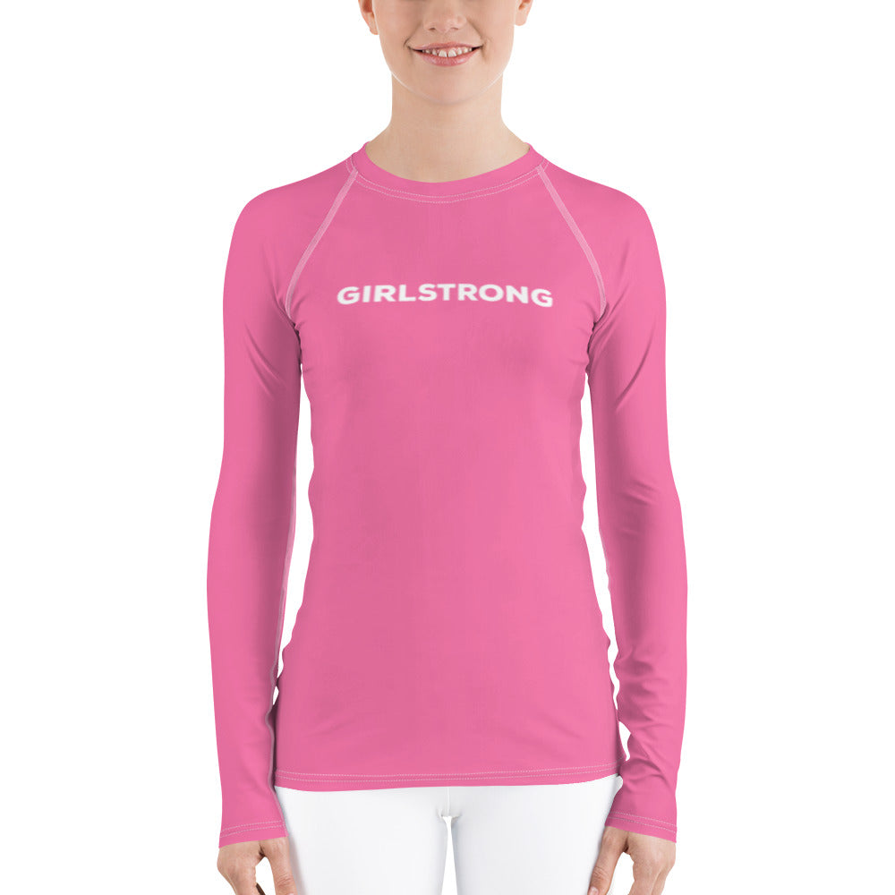 Stylish long sleeve rash guard for women's water sports-girlstronginc.com