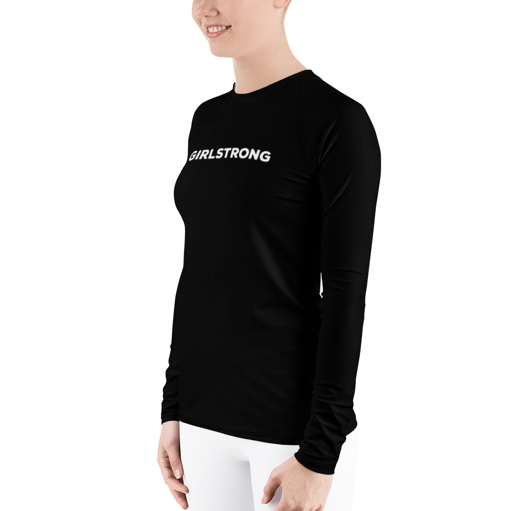 UPF 50 LONG SLEEVES RASHGUARD BLACK