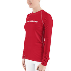WATERSIDE UPF LONG SLEEVES RASH GUARD CHERRY RED
