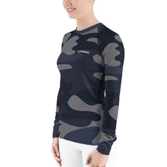 WATERSIDE UPF LONG SLEEVES RASH GUARD NAVY CAMO