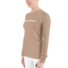 WATERSIDE UPF LONG SLEEVES RASH GUARD LIGHT TAN