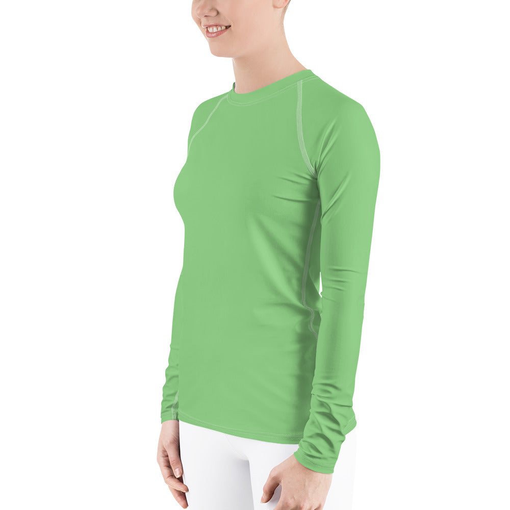 UPF 50 LONG SLEEVES RASHGUARD KIWI GREEN