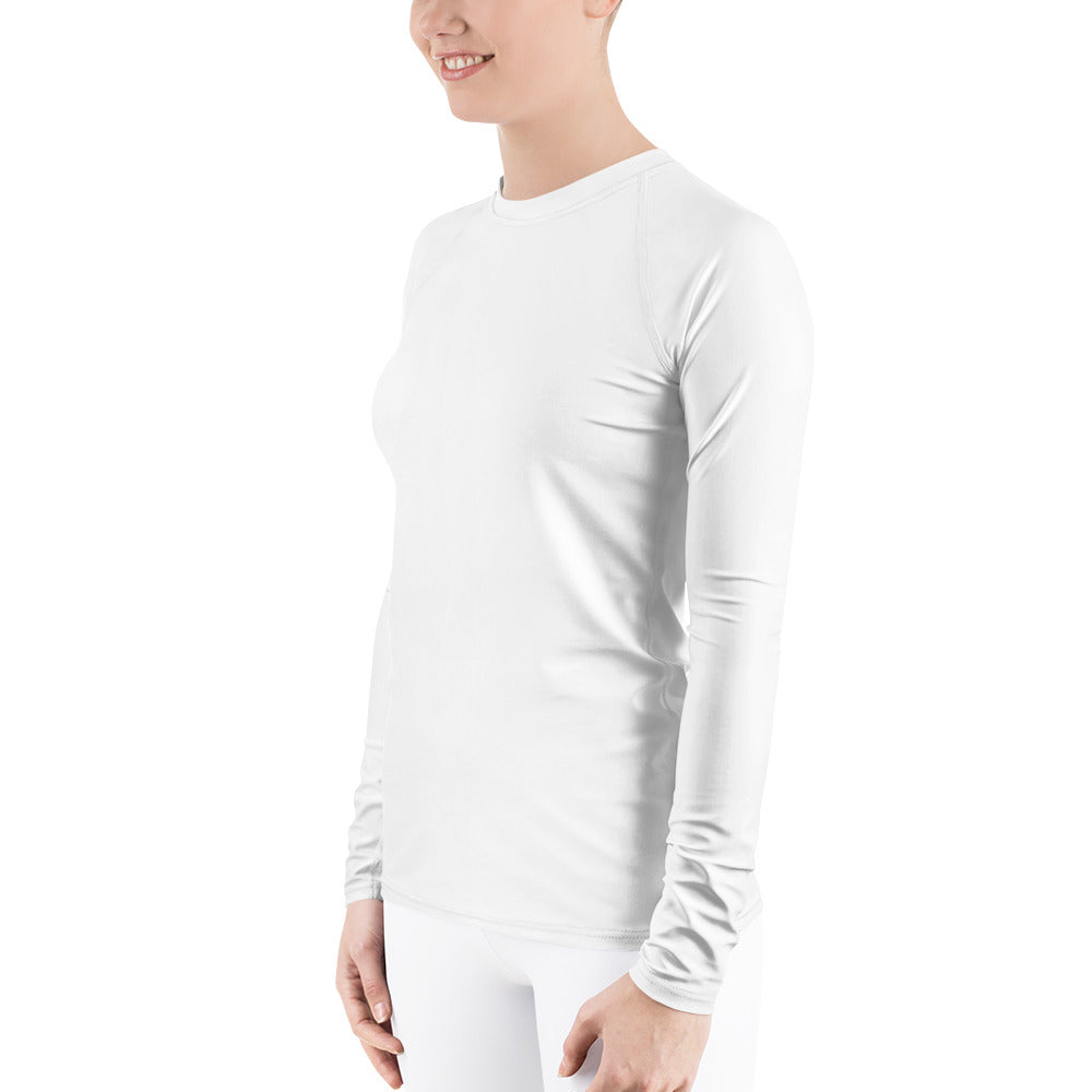 UPF 50 LONG SLEEVES RASHGUARD WHITE