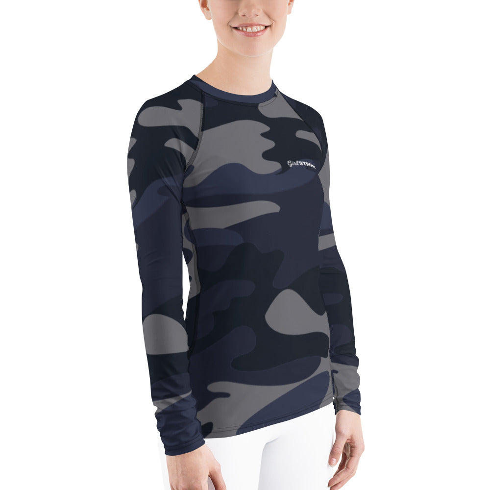 UPF 50 LONG SLEEVES RASHGUARD NAVY CAMO