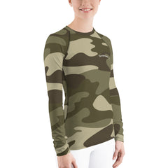 WATERSIDE UPF LONG SLEEVES RASH GUARD GREEN CAMO