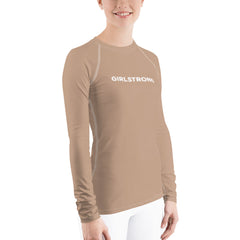 WATERSIDE UPF LONG SLEEVES RASH GUARD LIGHT TAN