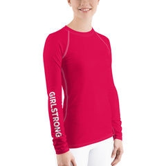WATERSIDE UPF LONG SLEEVES RASH GUARD NEON CHERRY RED