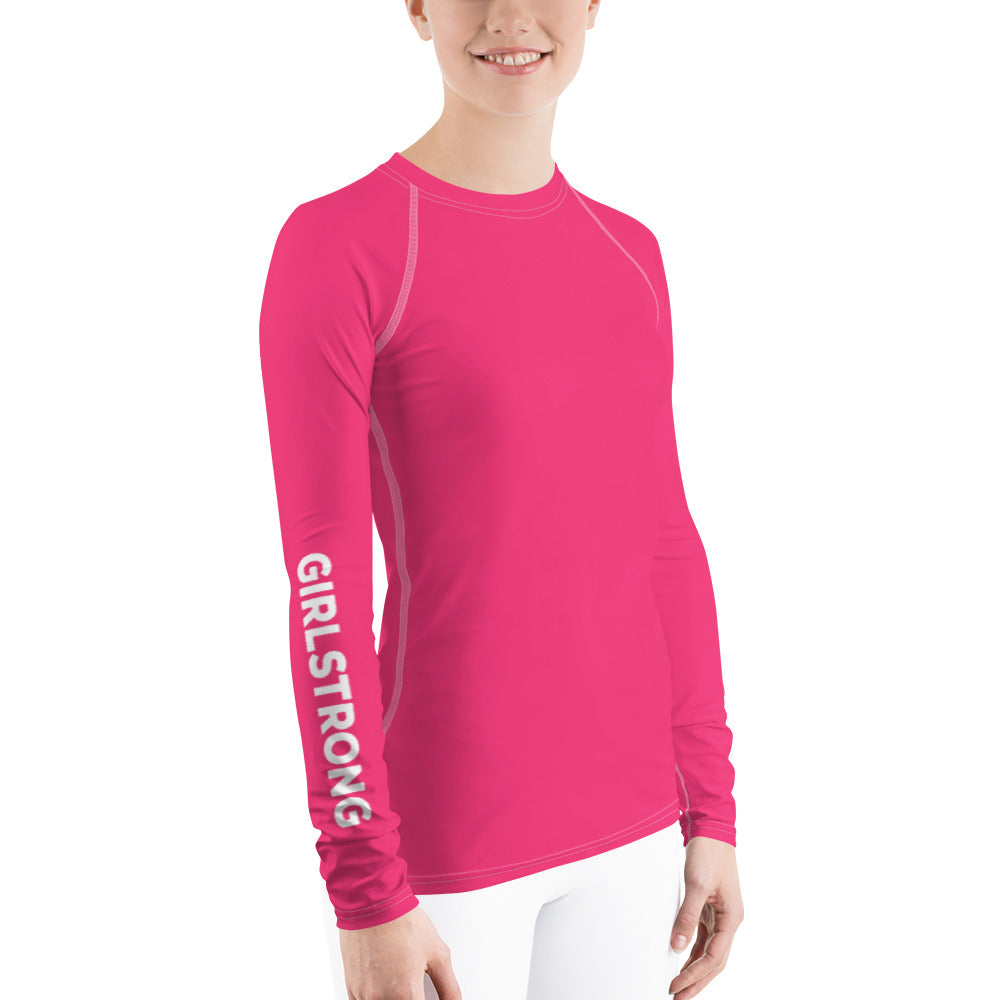 WATERSIDE UPF LONG SLEEVES RASH GUARD NEON HOT PINK