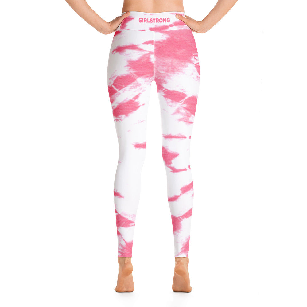 ELEVATED ESSENTIALS, THE PERFECT HIGH WAISTBAND LEGGING PINK TIE DYE
