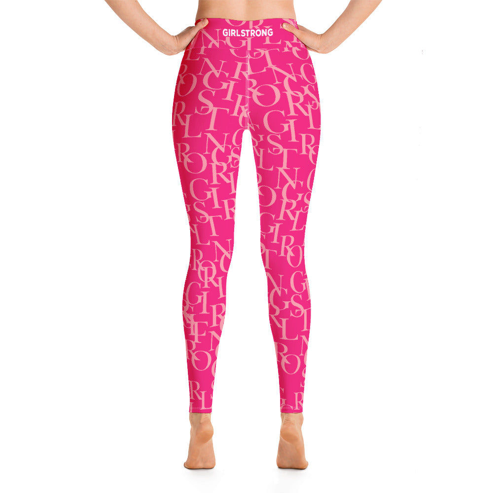 ELEVATED ESSENTIALS, THE PERFECT HIGH WAISTBAND LEGGING HOT PINK