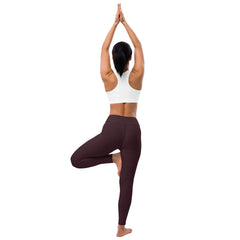 ELEVATED ESSENTIALS, THE PERFECT HIGH WAISTBAND LEGGING CABERNET