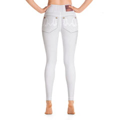 Elevated Essentials, The Perfect High Waistband Faded White Jeans Legging