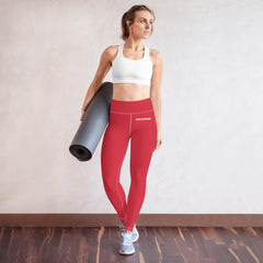 ELEVATED ESSENTIALS, THE PERFECT HIGH WAISTBAND LEGGING RED