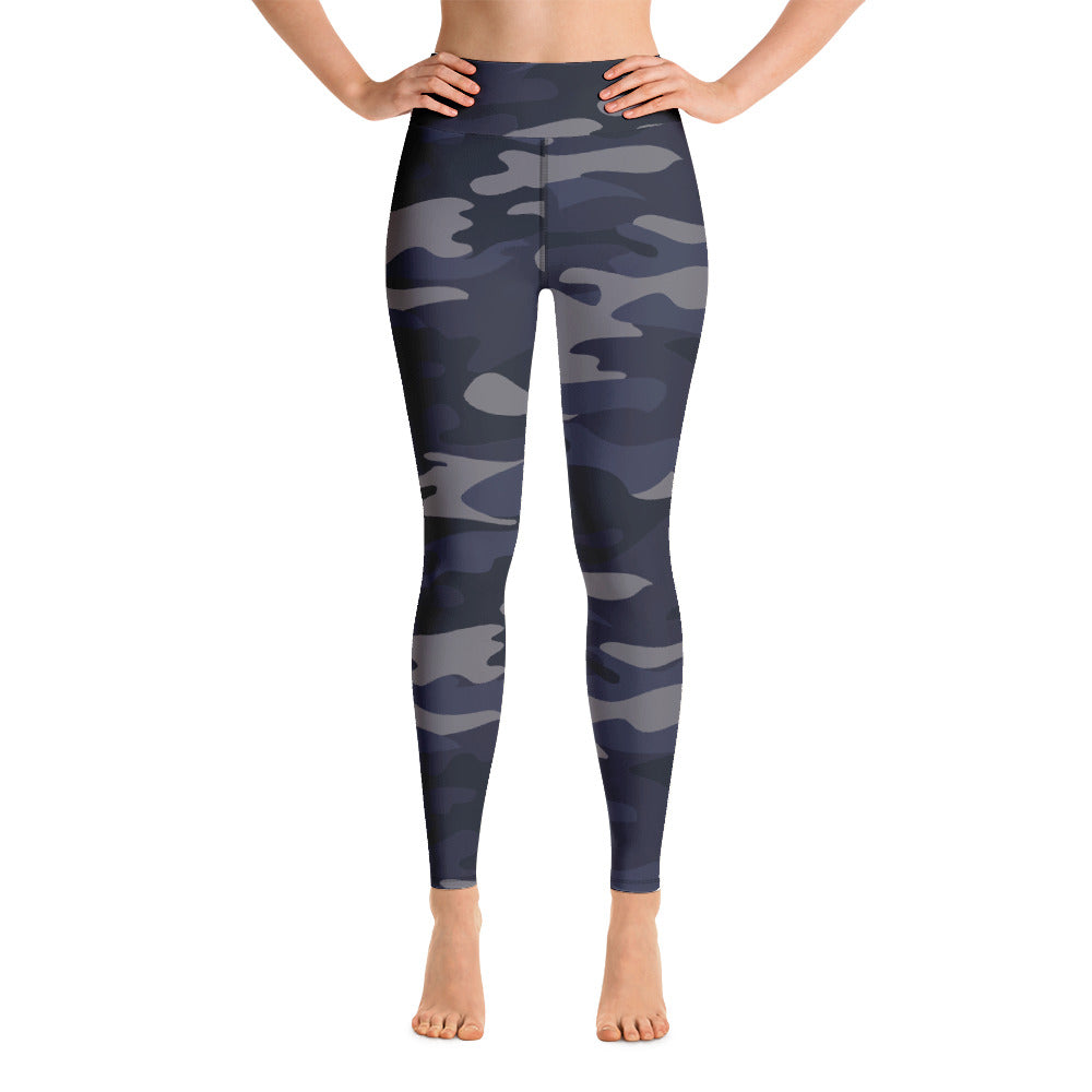 Trendy high-waisted leggings in camo print for fashionable fitness-girlstronginc.com