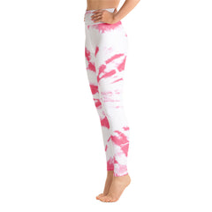 ELEVATED ESSENTIALS, THE PERFECT HIGH WAISTBAND LEGGING PINK TIE DYE