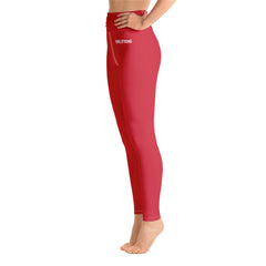 ELEVATED ESSENTIALS, THE PERFECT HIGH WAISTBAND LEGGING RED