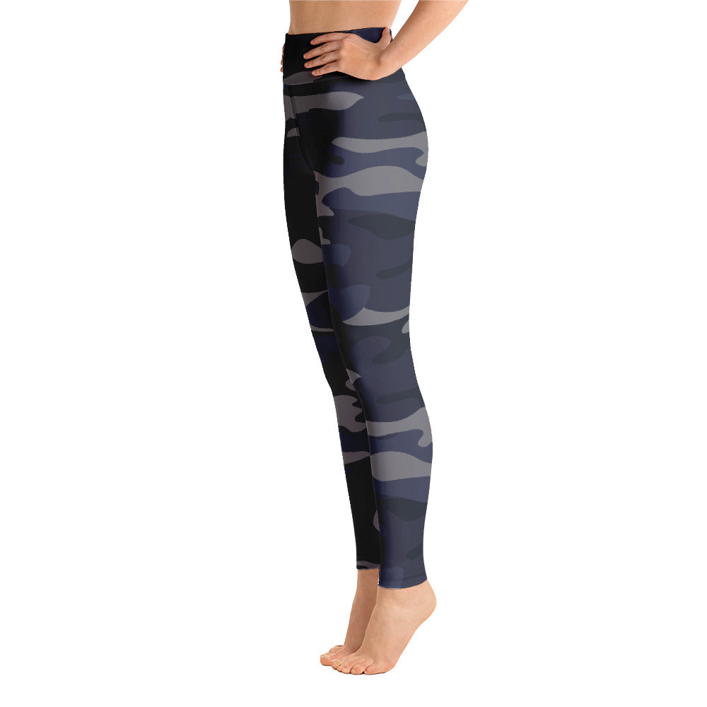 ELEVATED ESSENTIALS, THE PERFECT HIGH WAISTBAND LEGGING NAVY CAMO