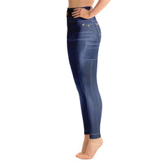 Elevated Essentials, The Perfect High Waistband Faded Blue Jeans Legging