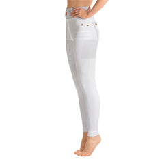 Elevated Essentials, The Perfect High Waistband Faded White Jeans Legging