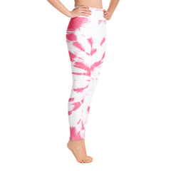 ELEVATED ESSENTIALS, THE PERFECT HIGH WAISTBAND LEGGING PINK TIE DYE