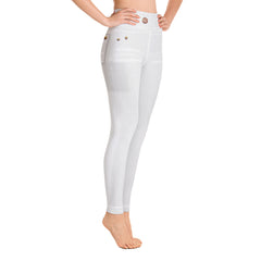 Elevated Essentials, The Perfect High Waistband Faded White Jeans Legging