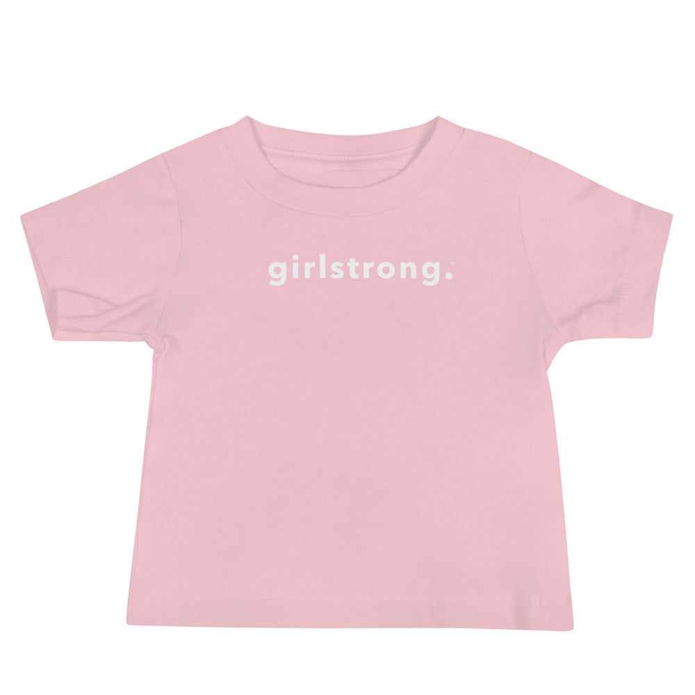 Girl's graphic tee with girlstrong print- girlstronginc.com