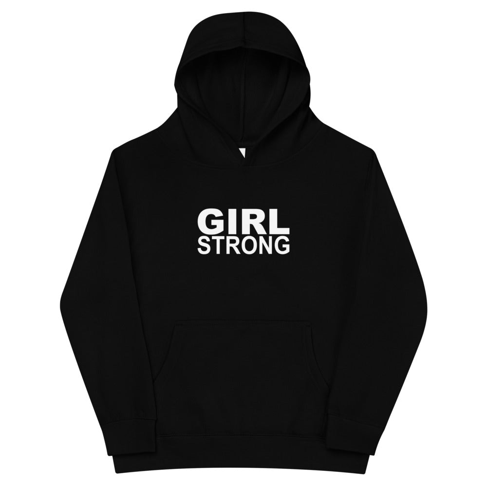 Fashion-forward girlstrong print hoodie for trendy outfits-girlstronginc.com