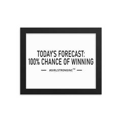 Framed wall art with inspirational quote-girlstronginc.com