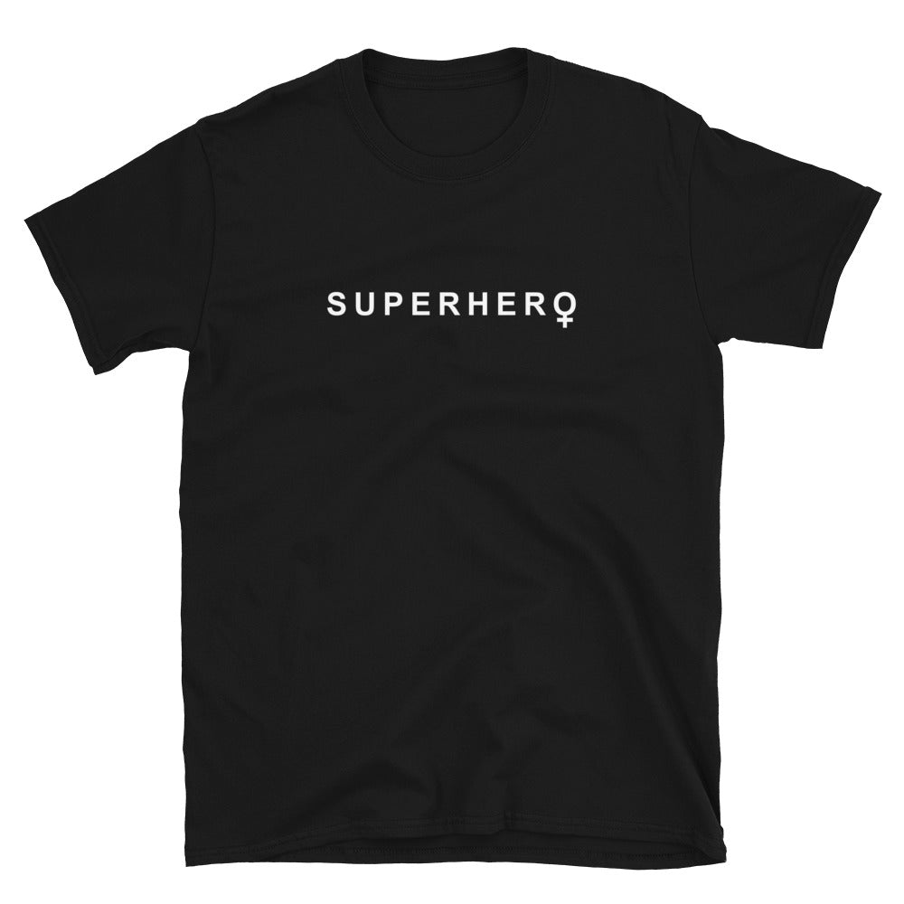 superhero black tee