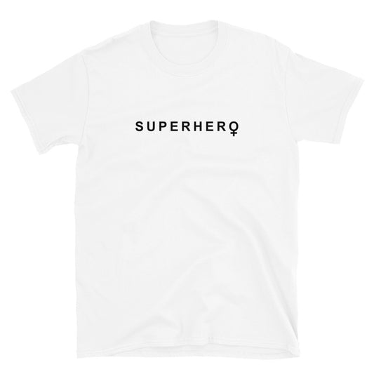 THE ESSENTIAL BOYFRIEND TEE WHITE SUPERHERO