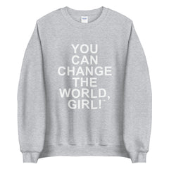 you can change the world girl tee
