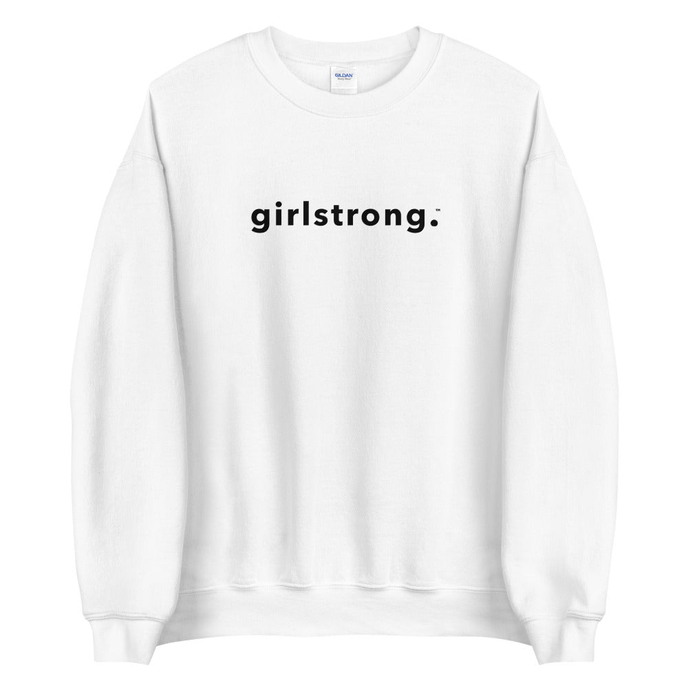 girstrong white sweatshirt