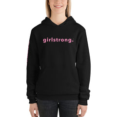 BEST FIT, BEST FEEL FLEECE BLACK HOODIE - YOU CAN CHANGE THE WORLD, GIRL!