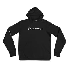 BEST FIT, BEST FEEL FLEECE BLACK HOODIE - YOU CAN CHANGE THE WORLD, GIRL!