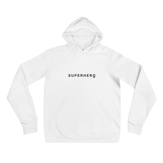 Superhero white hoodie