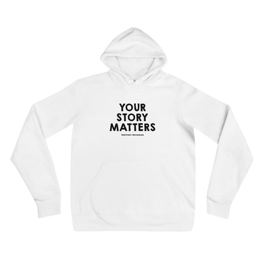 Minimalist white women's hoodie -girlstronginc.com