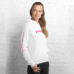 BEST FIT, BEST FEEL FLEECE BLACK HOODIE - YOU CAN CHANGE THE WORLD, GIRL!